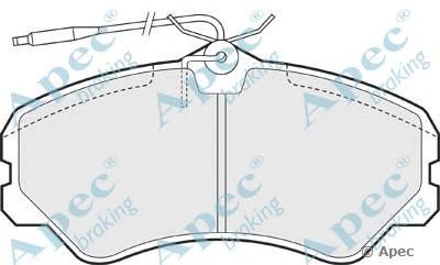 APEC BRAKING pad636 -  Комплект тормозных колодок, дисковый тормоз